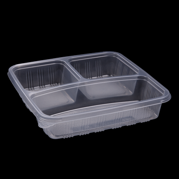 PREMIUM SQUARE CONTAINERS BASE ONLY 3-COMPARTMENTS (CON-TF-SQ3C) - ROYAL KINGS CO