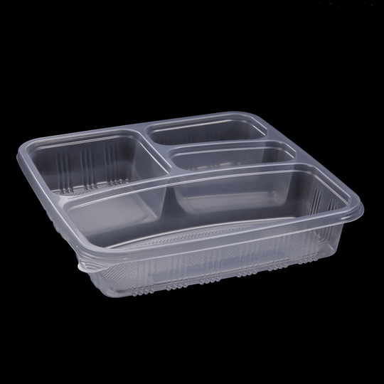 PREMIUM SQUARE CONTAINERS BASE ONLY 3-COMPARTMENTS | PACKAGING SUPPLIES