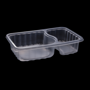 PREMIUM RECTANGULAR CONTAINERS 2-COMPARTMENTS 2 Compartment Meal Prep Containers (1623 SERIES) | CON-TF1623-2C-SET | ROYAL KINGS