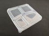 LID | v.2 4 COMPARTMENT CONTAINER CLEAR (LID-TF-SQ4CA)