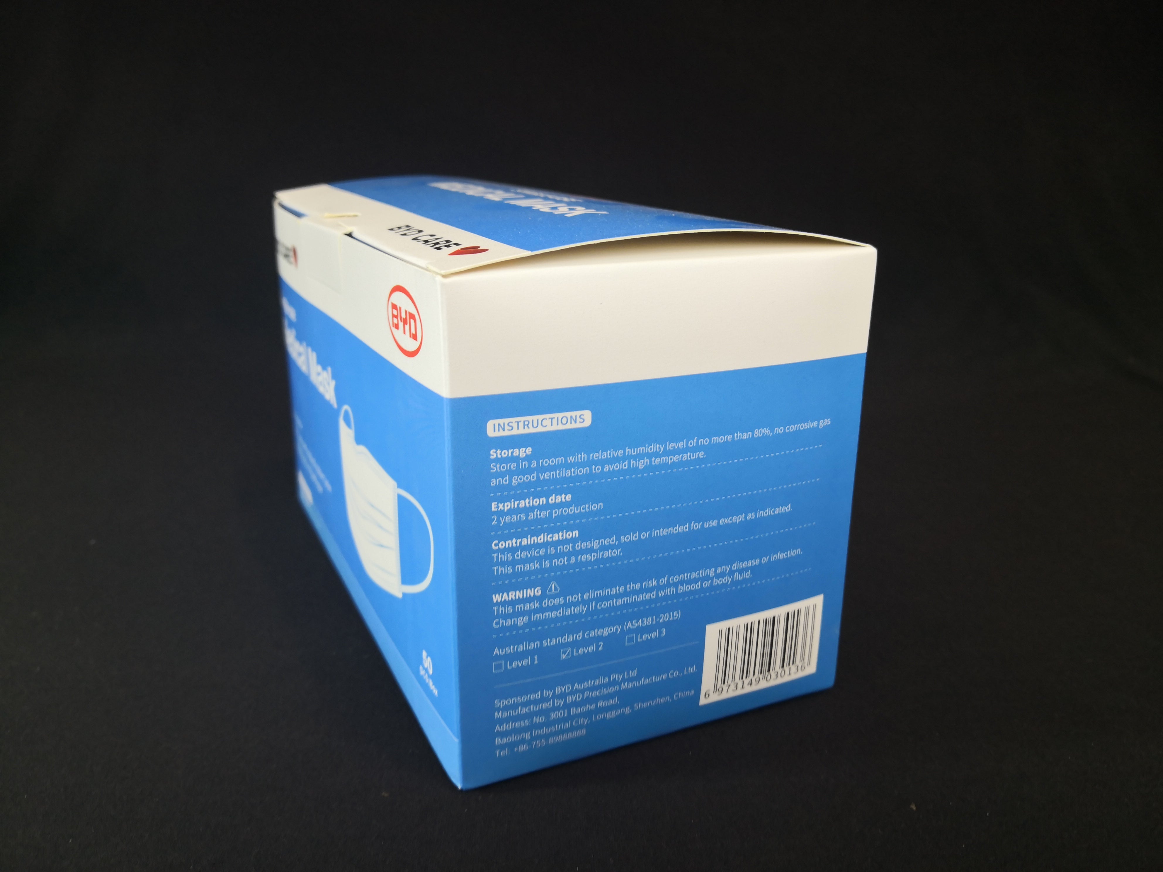 TGA APPROVED MEDICAL MASKS 50PCS/BOX (5PKT x 10PCS)