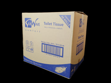 TOILET TISSUE/ROLLS 3 PLY/300 SHEETS/48 ROLLS/CTN